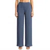 Daphne Valente Iris Trousers In Denim In Blue