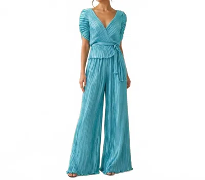 Daphne Valente System Top In Aqua In Blue