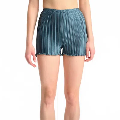 Daphne Valente Zoe Shorts In Slate In Grey