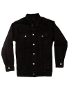 Dapper Boi Black Denim Jacket In Black