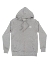 Dapper Boi Grey Melange Zip Hoodie In Grey Melange