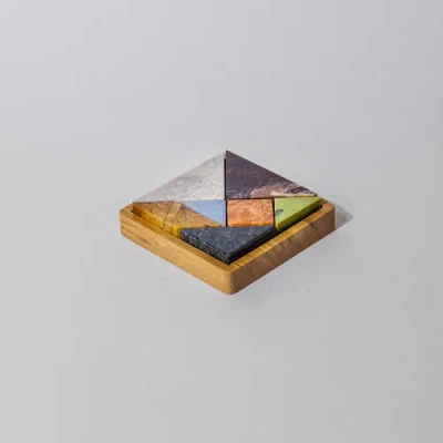 D.a.r. Proyectos Dar Proyectos Tangram 3d Gemstone Puzzle In Multi