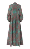 Dar Zéro Studio Geometric Jacquard Mock Neck Duster In Animal Print