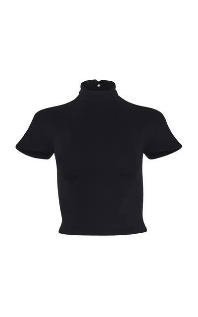 Dar Zéro Studio Neoprene Rashguard Top In Black