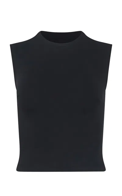 Dar Zéro Studio Neoprene Top In Black