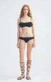 Dar Zéro Studio Ruffled Bikini Top In Black