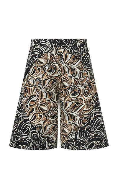 Dar Zéro Studio Silk Faille Board Shorts In Black