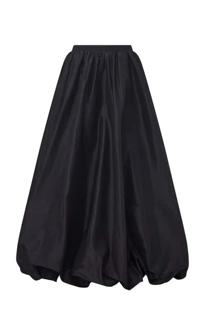 Dar Zéro Studio Tech-silk Bubble  Maxi Skirt In Black