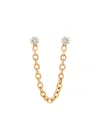 Dara Kaye Waterfall Chain Double Earing In Gold