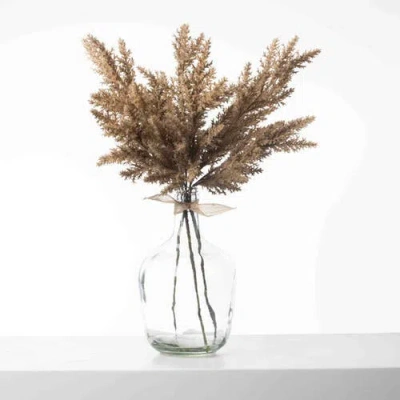 Darby Creek Trading Beige Pampas Grass Everyday Fall Water Illusion Arrangement In Sand