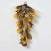 Darby Creek Trading Bleached Wheat Grass, Pinecone & Autumn Oak Leaf Fall Front Door Swag In Sand
