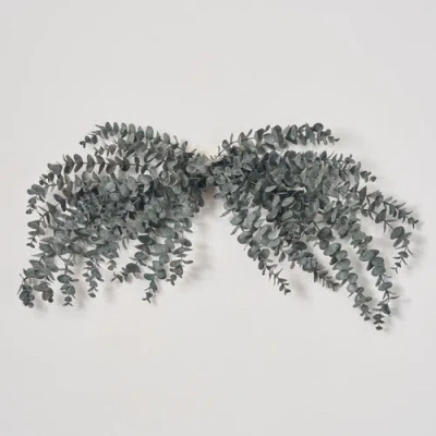 Darby Creek Trading Midnight Eucalyptus Fall Halloween Mantel Swag In Black