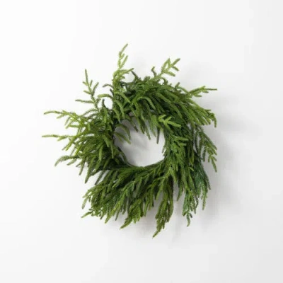 Darby Creek Trading Real Touch Norfolk Pine Front Door Christmas Holiday Winter Wreath