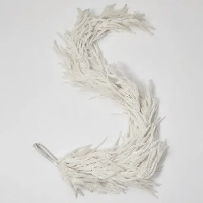 Darby Creek Trading Real Touch White Norfolk Pine Christmas Holiday Front Door Garland Table Runner