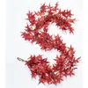 Darby Creek Trading Red Japanese Maple Leaf Mantel Garland Fall Centerpiece Table Runner In Red