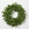 Darby Creek Trading Seeding Real Touch Juniper Berry Faux Greenery Front Door Mantle Wreath In Green