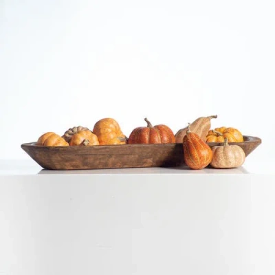 Darby Creek Trading Weathered Harvest Thanksgiving Mixed Orange Pumpkin & Gourd Set Of 9