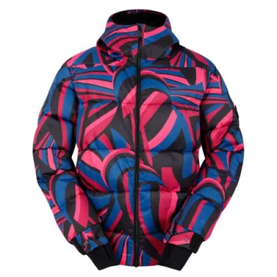 Dare 2b Showcase Patterned Baffled Ski Jacket In Green