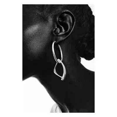 Daria Pacelli Jewelry Women's Silver Sedna Asymmetrical Earrings