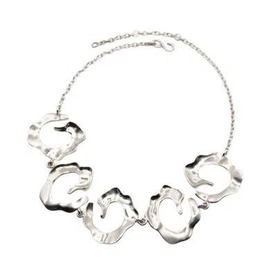 Daria Pacelli Jewelry Women's Silver Spyral - Organic Spiral Choker