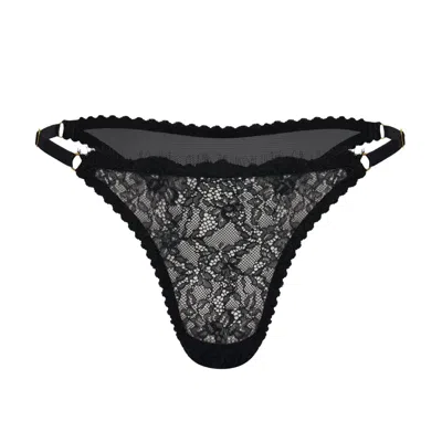 Darily Underwear Women's Adjustable Strings Ombre Black