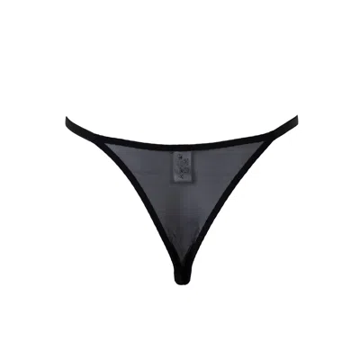 Darily Underwear Women's Black Adjustable String Panties Base