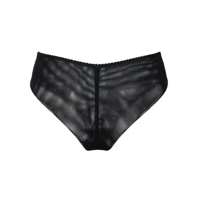 Darily Underwear Women's Black Brazilian Panties Panther