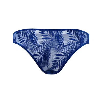 Darily Underwear Women's Blue Brazilian Panties Indigo