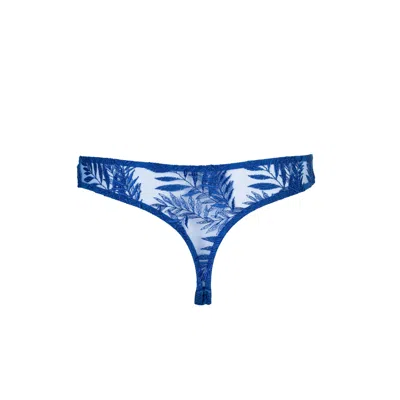 Darily Underwear Women's Blue String Panties Indigo