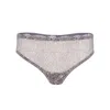Darily Underwear Women's Gold / Grey Brazilian Panties Bloom In Multi