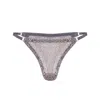 Darily Underwear Women's Grey / Gold Adjustable Sring Panties Bloom In Multi