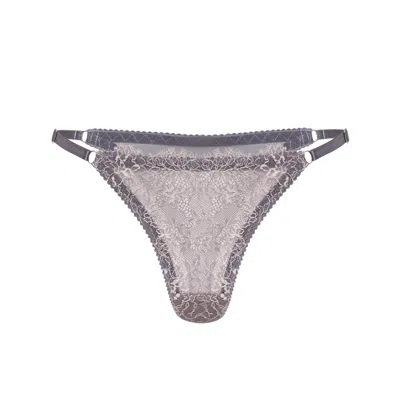 Darily Underwear Women's Grey / Gold Adjustable Sring Panties Bloom In Multi