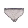 Darily Underwear Women's Grey / Gold String Panties Bloom In Multi