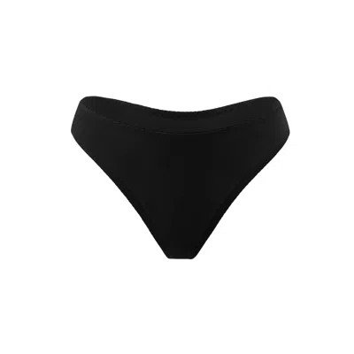 Darily Underwear Women's Microfiber String Panties Black