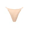 Darily Underwear Women's Neutrals Microfiber Adjustable String Panties Nude