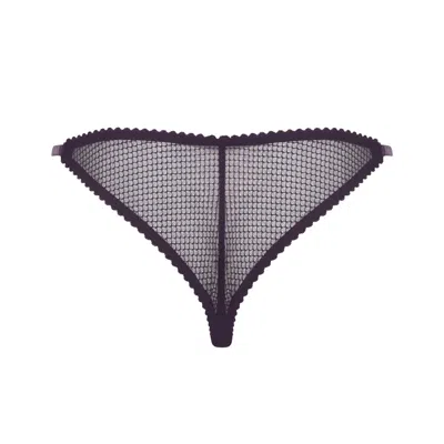 Darily Underwear Women's Purple Adjustable Brazilian Panties Plum