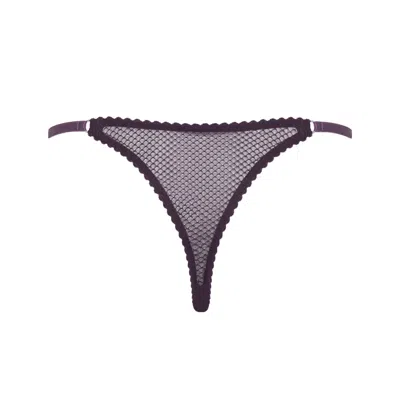 Darily Underwear Women's Purple Adjustable String Panties Plum