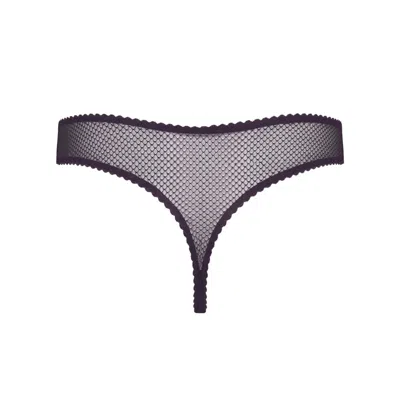 Darily Underwear Women's Purple String Panties Plum