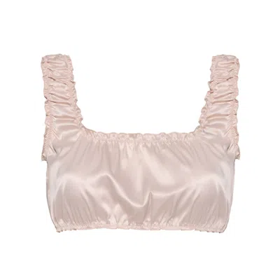 Darily Underwear Women's Silver / Pink Top Alice Silver Peony In Multi