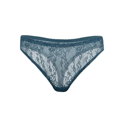 Darily Underwear Women's String Panties Ocean Light Blue