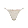 Darily Underwear Women's White Adjustable String Panties Crema