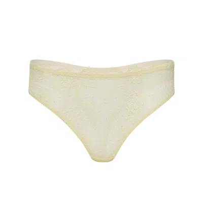 Darily Underwear Women's Yellow String Panties Bliss Buttercream