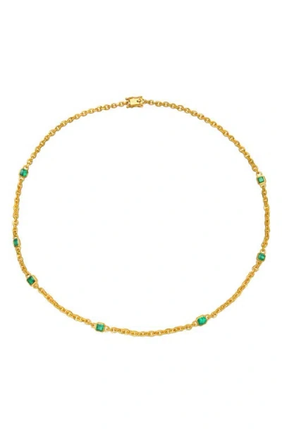 Darius Emerald Fairy Chain Necklace