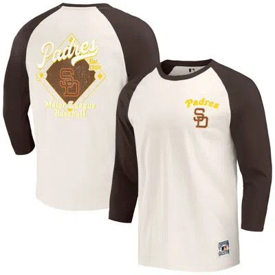 Darius Rucker Collection By Fanatics Brown/white San Diego Padres Cooperstown Collection Raglan 3/4-