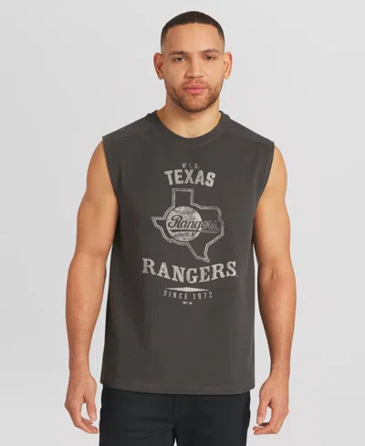 Darius Rucker Collection By Fanatics Men's Charcoal Texas Rangers Muscle Tank Top