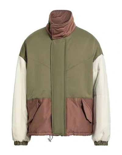 Dark Label Studios Man Jacket Military Green Size 42 Nylon