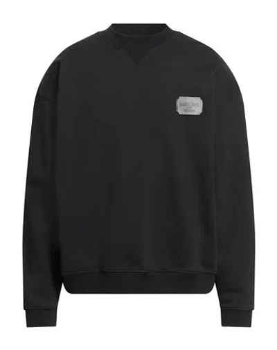 Dark Label Studios Man Sweatshirt Black Size Xxl Cotton