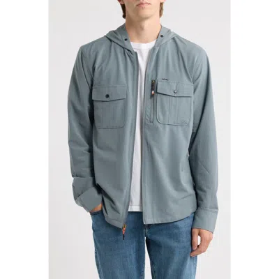Dark Seas Albright Uv Hooded Fishing Shirt In Blue