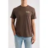 Dark Seas Avalon Graphic T-shirt In Brown