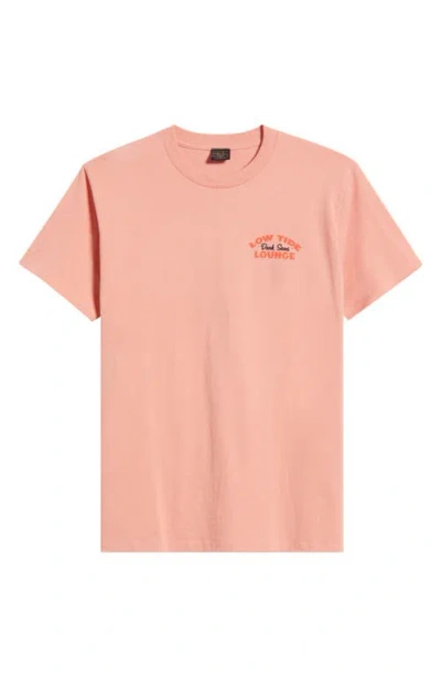 Dark Seas Bar Stool Cotton Graphic T-shirt In Orange
